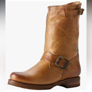 FRYE VERONICA short slouch leather boot Camel/Whisky color size 8
